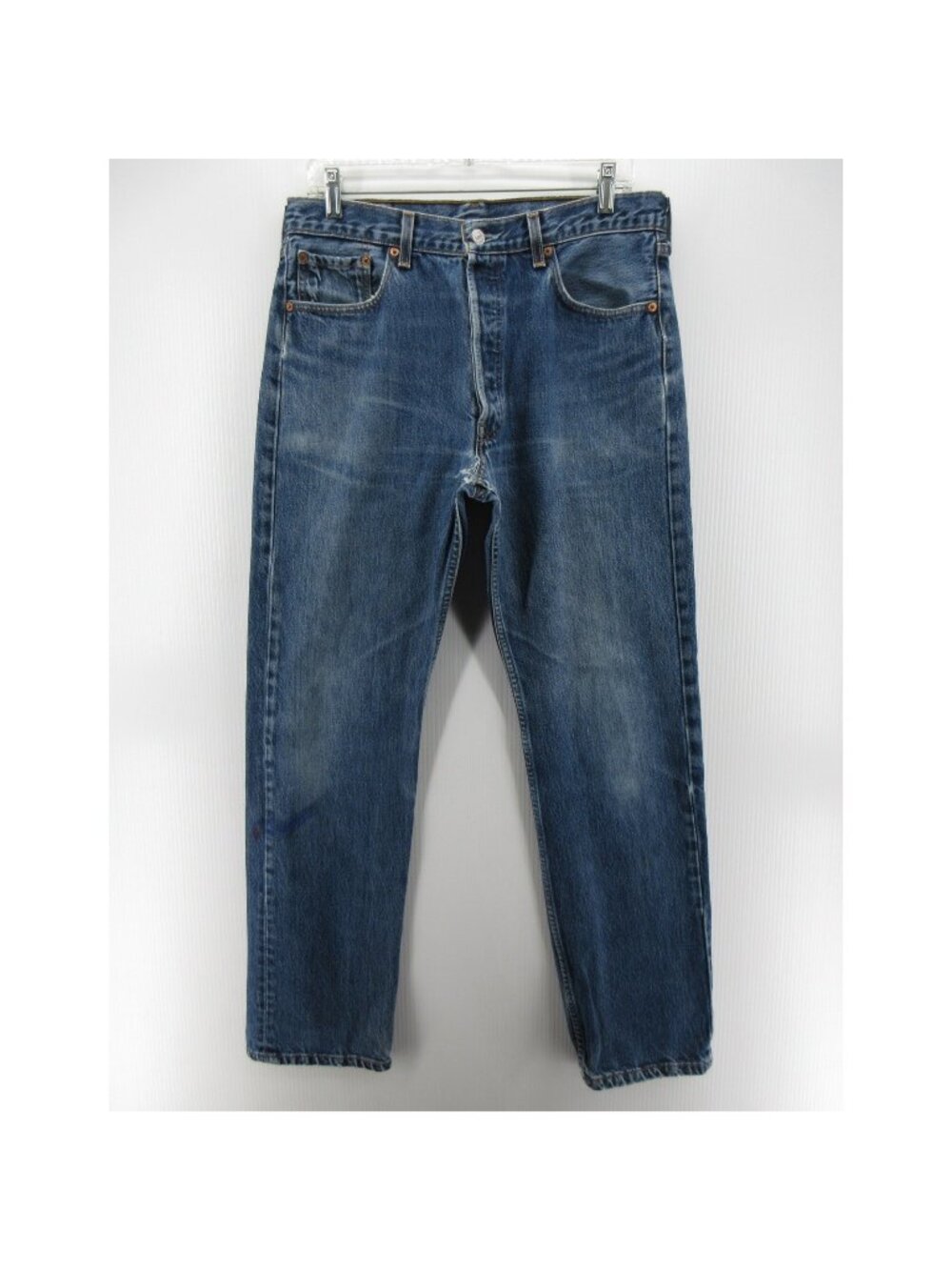 VINTAGE Levis 501 Jeans 34X32 Straight Leg Button Fly Denim 90s USA *
